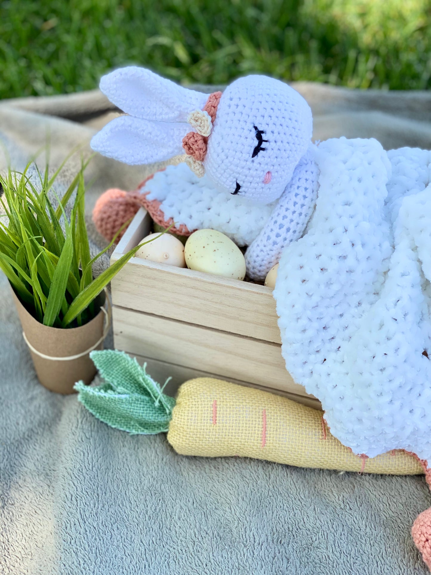 Crochet Bunny Baby Blanket