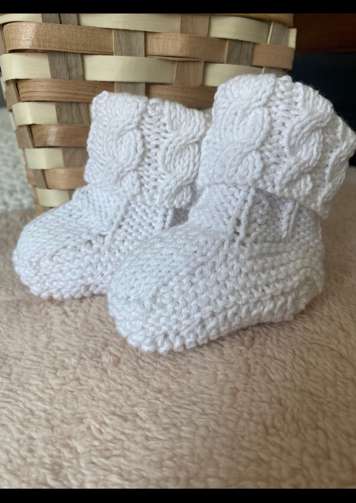 Knitted Baby Booties
